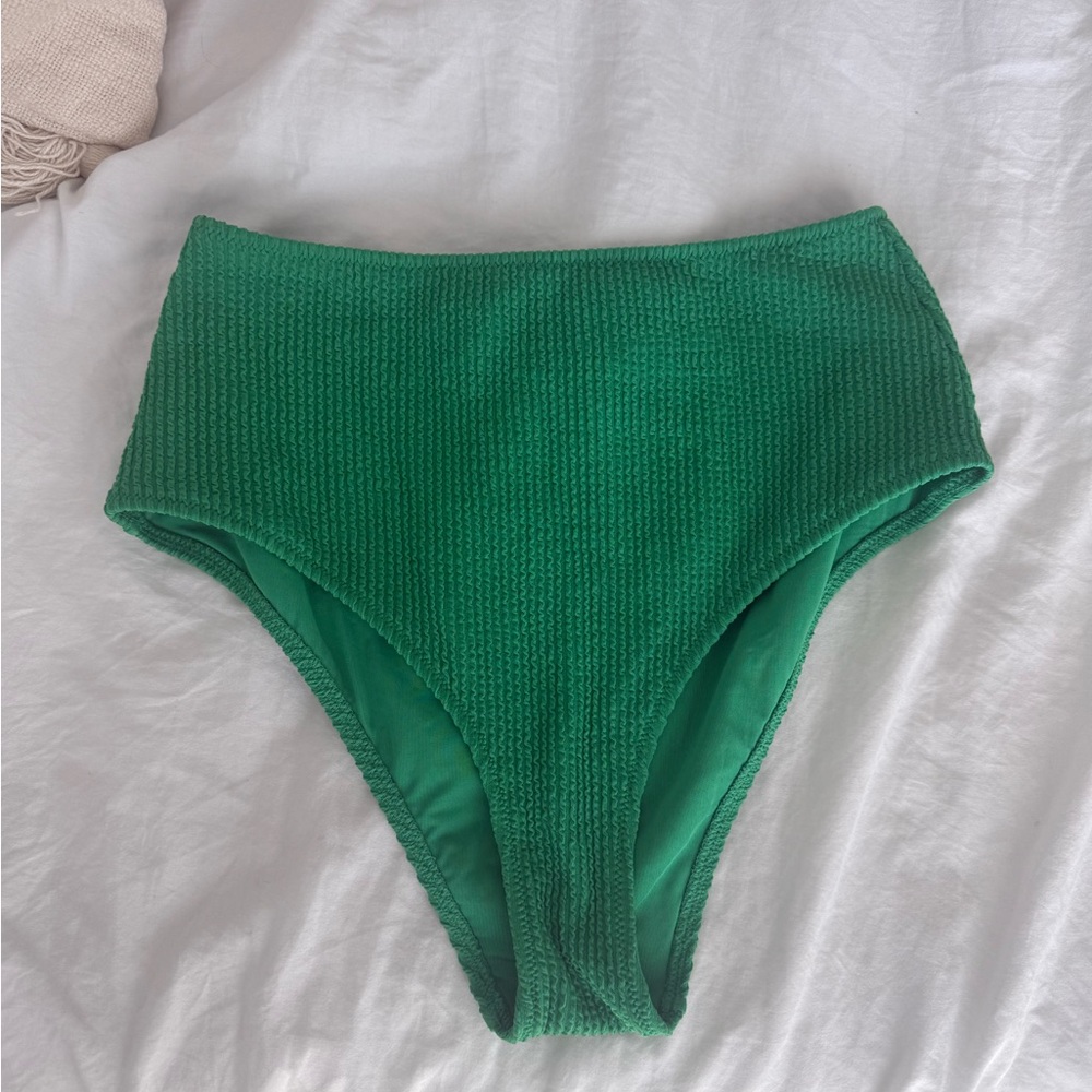 Arie Green High-Waisted Bikini Bottom